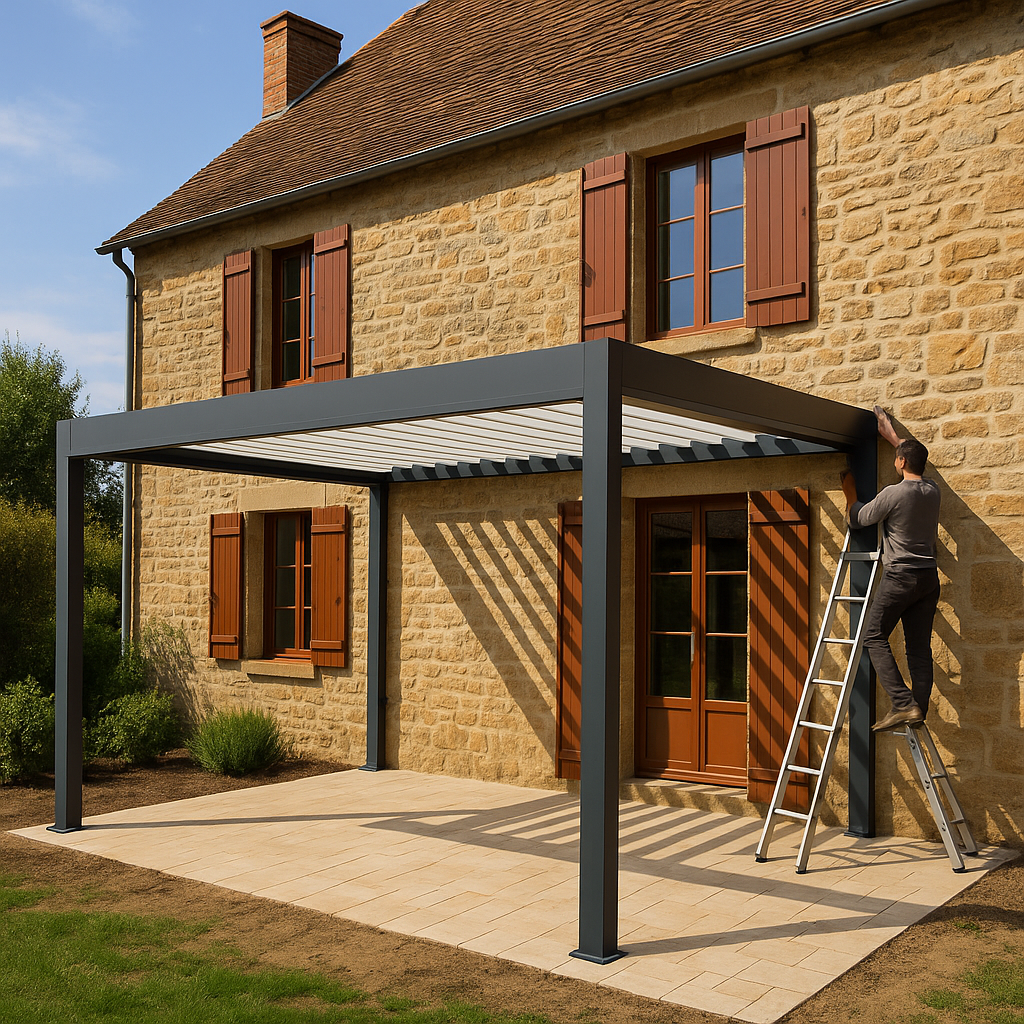 installation pergola