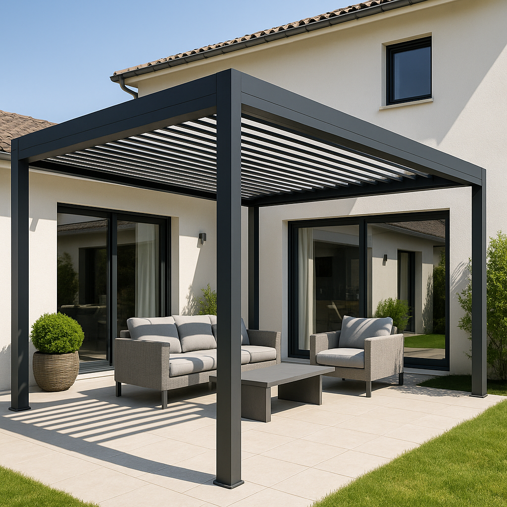 pose d'une pergola