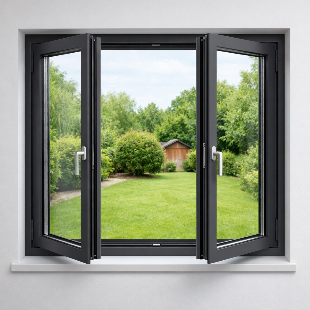 Fenêtre ALU 2 vantaux ouvrant caché