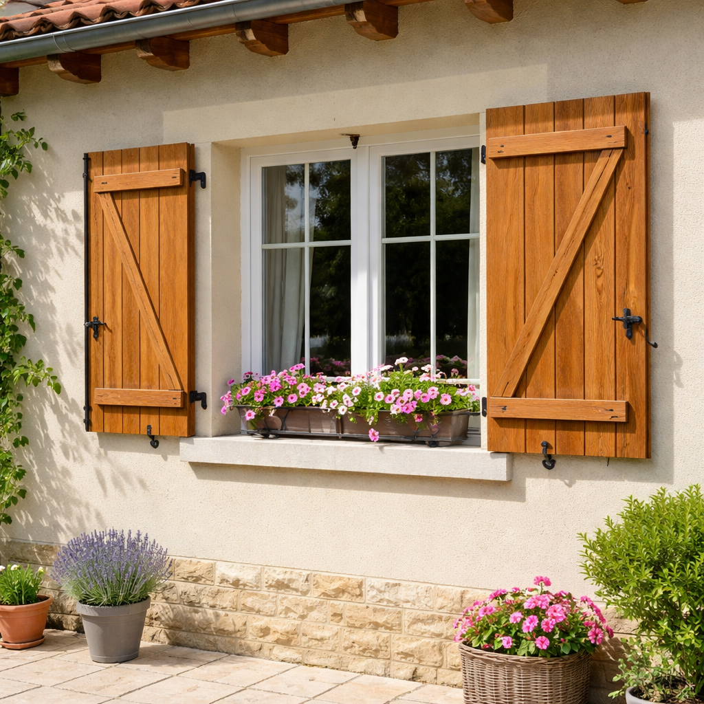 Volet battant bois à 1 vantail