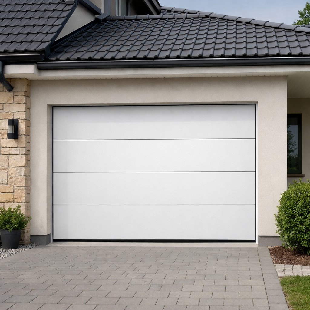 Porte de garage sectionnelle motorisée