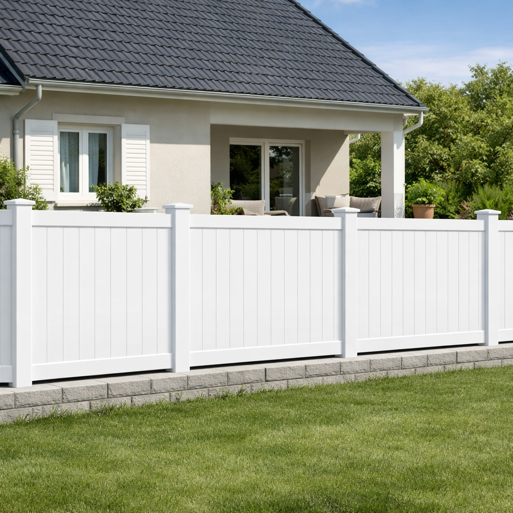 Clôture PVC blanc