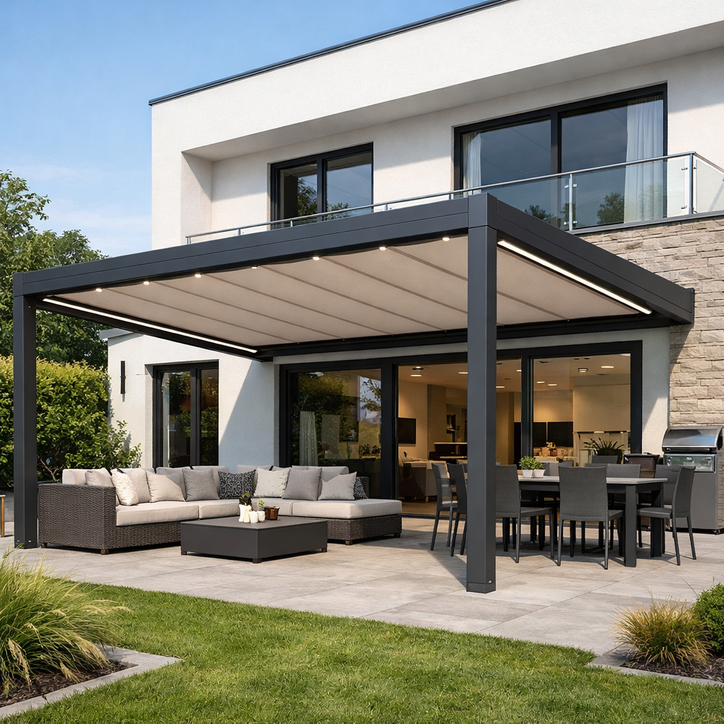 Pergola toile motorisée