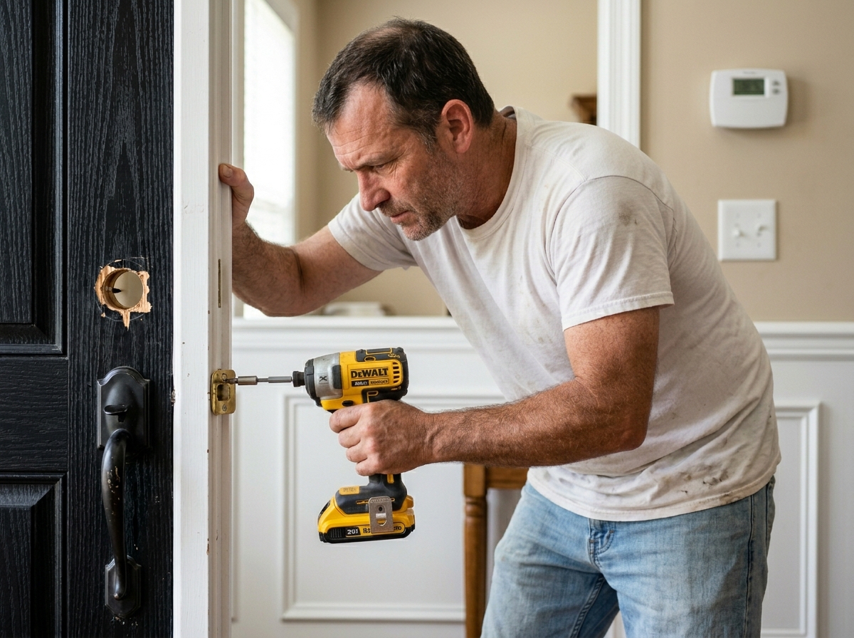 Ouverture de porte fermée